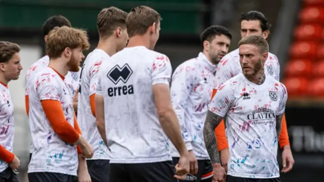 Dundee United players