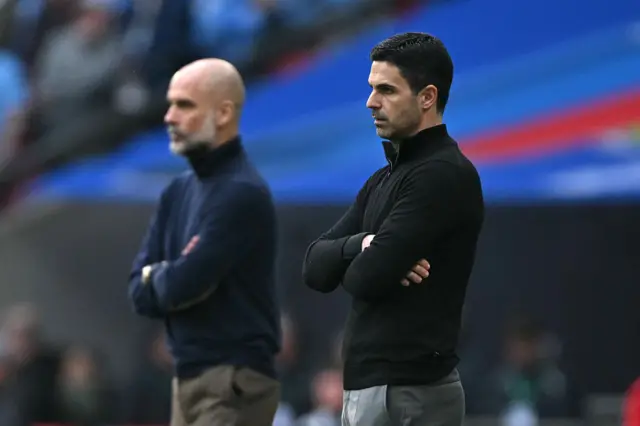 mikel arteta and pep guardiola