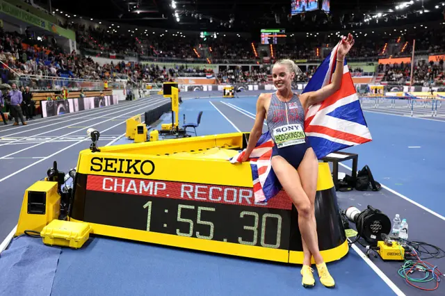 Gold medallist Keely Hodgkinson