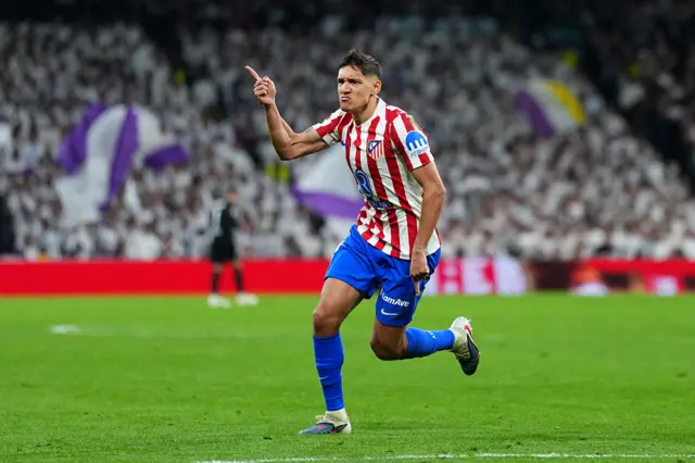 Nahuel Molina of Atletico de Madrid celebrates