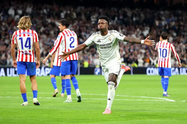 Vinicius Junior of Real Madrid celebrates