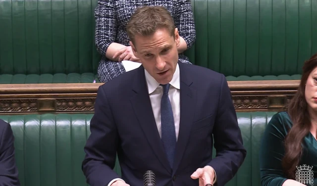 Shadow home secretary Philp in the House of Commons.