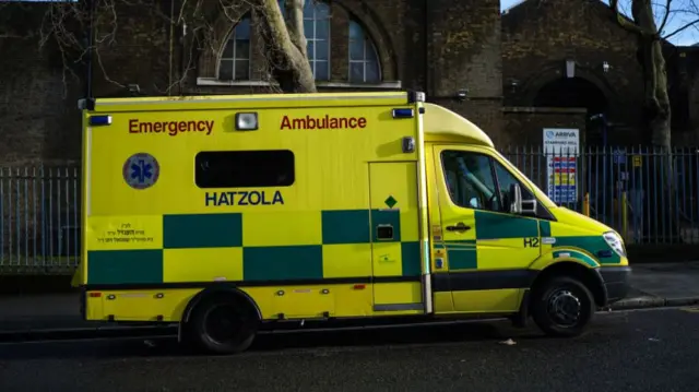 A Hatzola ambulance, pictured in 2019