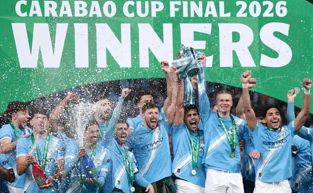Manchester City lift the Carabao Cup