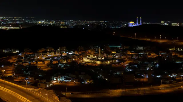 A view of Muscat on Sunday night