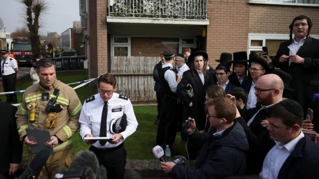 Luke WIlliams speaking to the media earlier