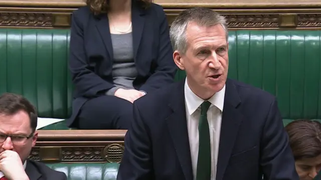 Security Minister Dan Jarvis in the House of Commons.