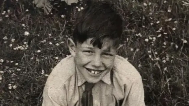 Ian Coates as a child