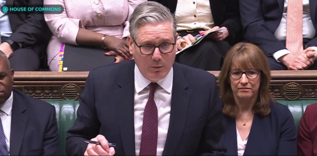 Prime Minister Keir Starmer in the Commons
