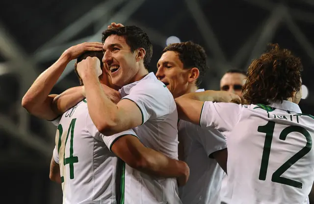 Ireland celebrate