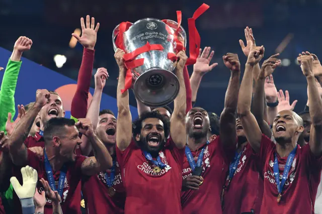 Mohamed Salah lifts Champions League