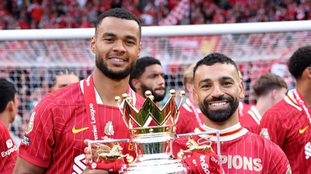 Cody Gakpo and Mo Salah