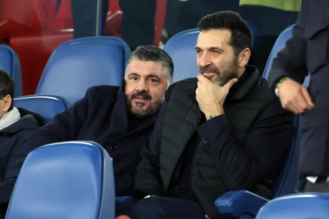 Gennaro Gattuso and Gianluigi Buffon