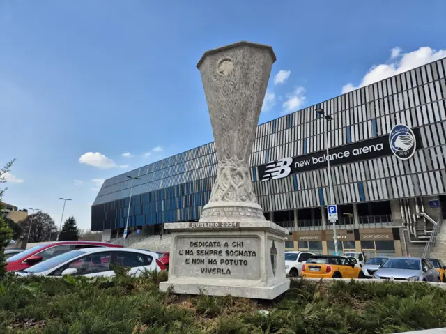 A view of the New Balance Arena
