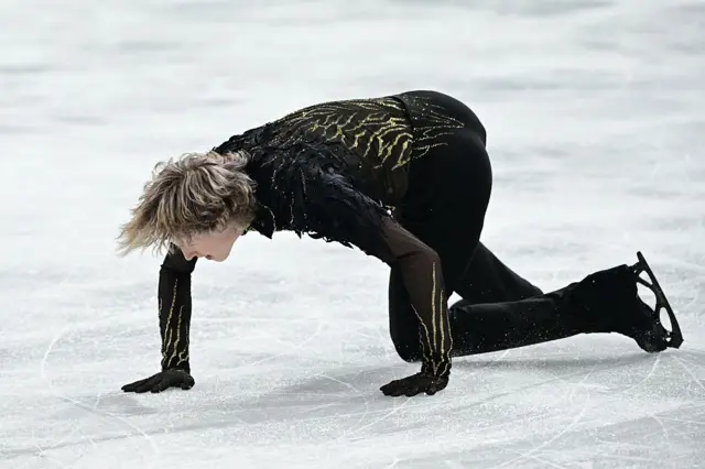 Ilia Malinin fell twice and performed just a single axel in his nightmare Olympic performance