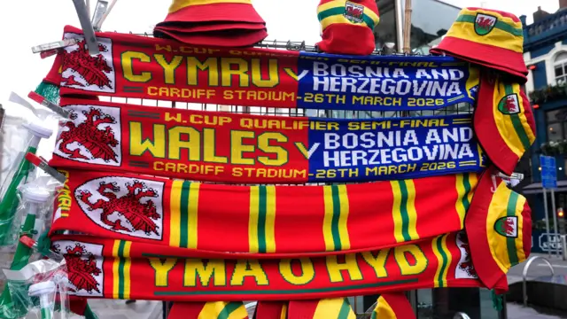 STALL WITH WALES MERCH