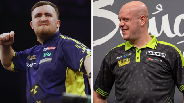 Luke Littler v Michael van Gerwen in the Premier League