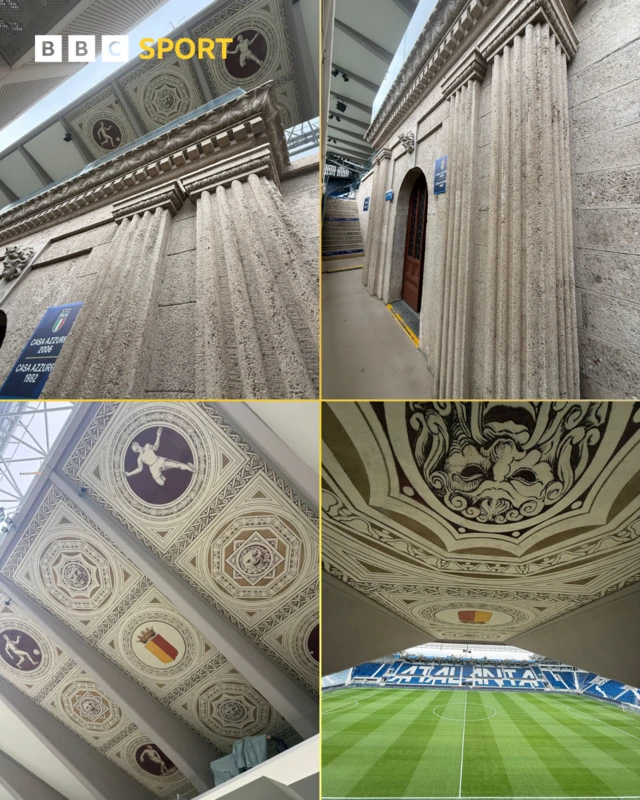 General views of the New Balance Arena, Bergamo