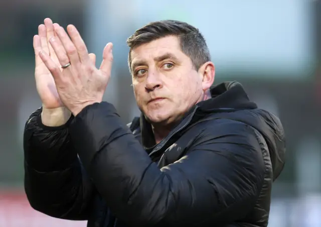 Glentoran manager Declan Devine