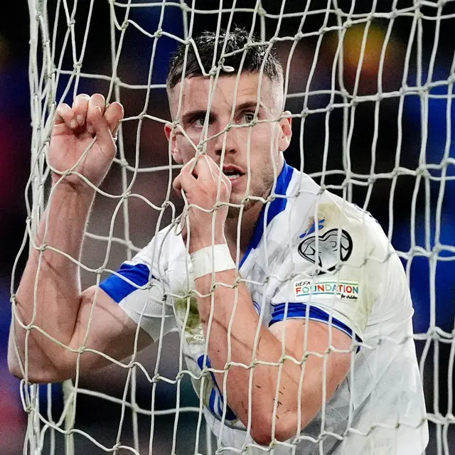 Ermedin Demirovic reacts to a huge miss