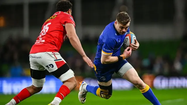 Garry Ringrose of Leinster during the United Rugby Championship match between Leinster and Scarlets