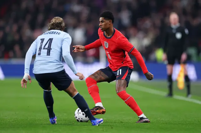 Rashford cuts inside