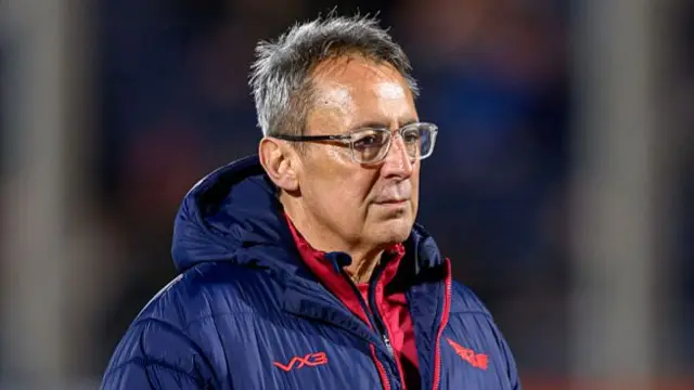 Scarlets interim director of rugby Nigel Davies during the warm up