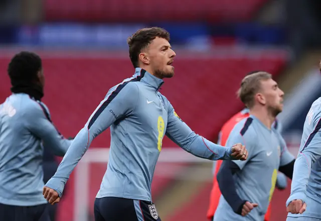 Ben White training for England