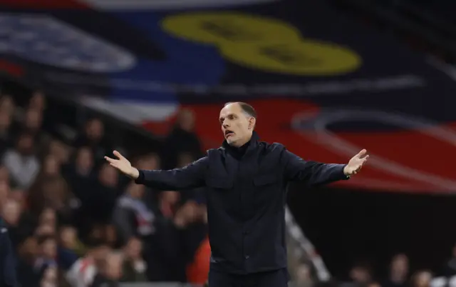 Tuchel waves his arms in frustration