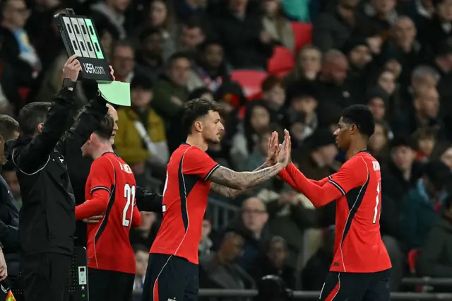 White comes on for England