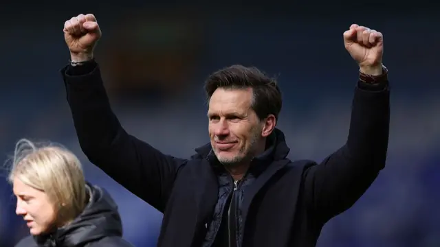 Gareth Taylor celebrates