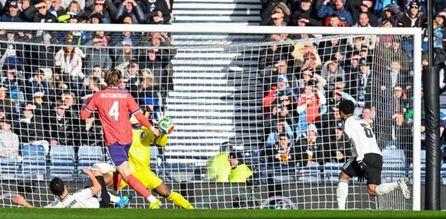 Scott McTominay's shot saved
