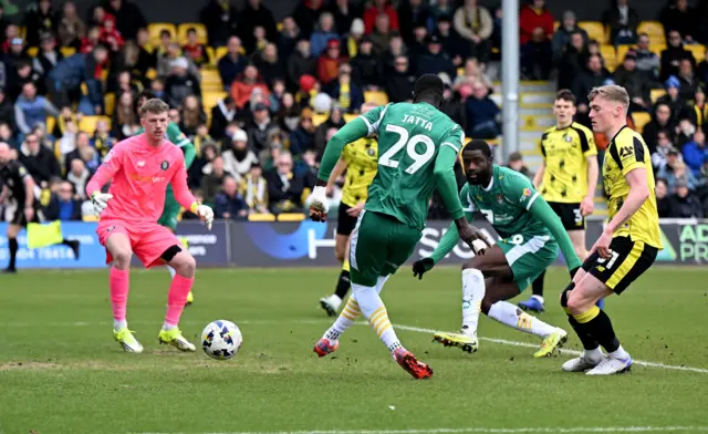 Alassana Jatta gives Notts County the lead at Harrogate