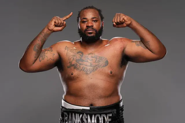 Jermaine Franklin holds up his fist and puts up a finger