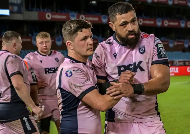 Callum Sheedy and Taulupe Faletau