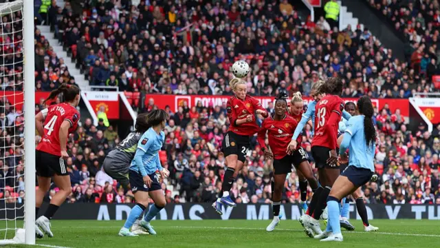 Rebecca Knaak scores a goal which is later ruled out