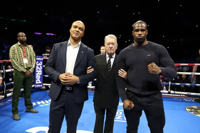 Fabio Wardley and Daniel Dubois stand side-by-side