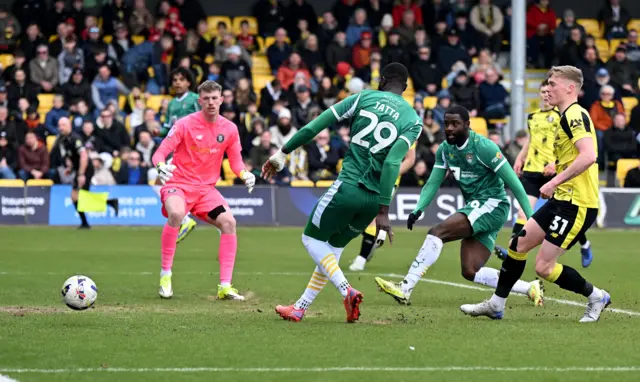 Alassana Jatta gives Notts County the lead at Harrogate