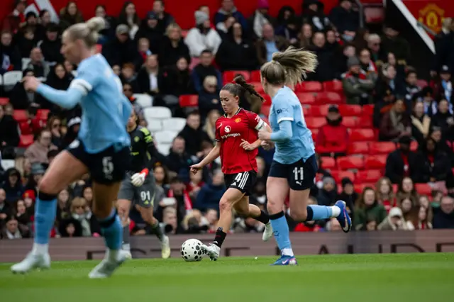 Maya Le Tissier of Manchester United in action