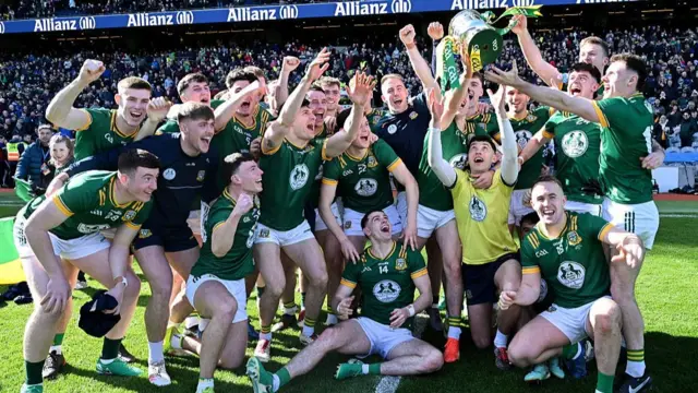 Meath players celebrate