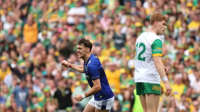 David Clifford celebrates a score during last year's All-Ireland final