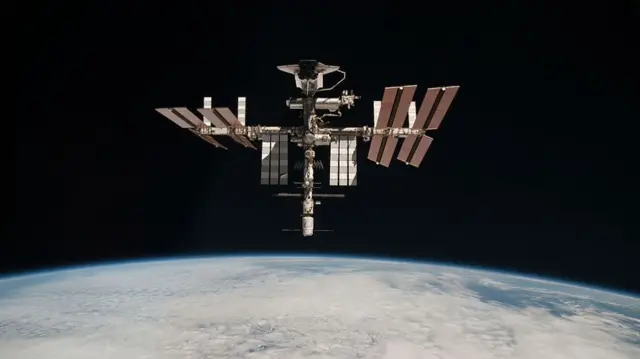 International Space Station, pictured in 2011