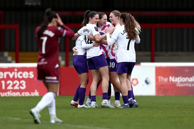 LCL celebrate going ahead against West Ham