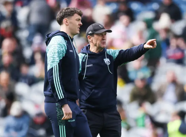 Kerry's David Clifford and Kerry manager Jack O'Connor