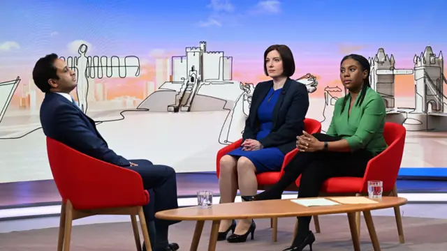 Zia Yusuf, Bridget Phillipson and Kemi Badenoch.