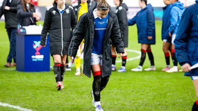 Rangers' Nicola Docherty is left disappointed