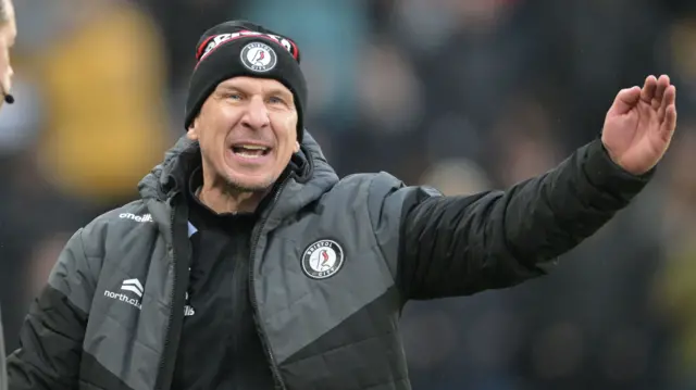Gerhard Struber shouting on the Bristol City touchline