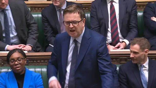 Screen grab of shadow chancellor Mel Stride responds to Chancellor of the Exchequer Rachel Reeves’s spring statement to MPs in the House of Common