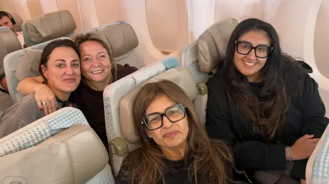 (L-R) Zoe Jackson; Annalisa RIgby; Nita Godhania; and Nikita Godhania