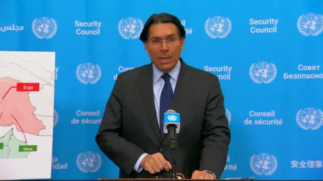 Danny Danon speaking at the UN